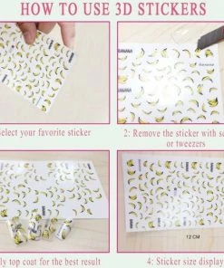 Ardran & Tookar Kerst Nagelstickers - Kerstmis Nagel Stickers - Christmas Nail Art - Nagel Decoratie - Nagelversiering - Nageldecoratie - 3D Nail Vinyls - French Manicure Stickers - Regenboog Kerstslingers -Maybelline-winkel 550x516 2