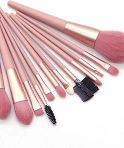 Evvie 12-delige Make Up Kwasten Set In Luxe Etui – Oud Roze -Maybelline-winkel 550x522 5