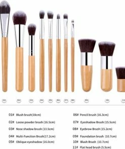Evvie Make-up Kwasten Set, 11-delig – Bamboe – Basic Collection 13 Evvie Make-up Kwasten Set, 11-delig – Bamboe – Basic Collection -Maybelline-winkel 550x522 8
