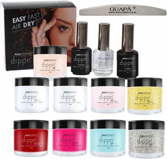 GUAPÀ® Acryl Nagels Dip Poeder Starterskit | Dip Powder | Dipping Acryl Poeder | Acrylic Dipping Kleuren Set Deluxe Met 9 Acryl Poeders 3 GUAPÀ® Acryl Nagels Dip Poeder Starterskit | Dip Powder | Dipping Acryl Poeder | Acrylic Dipping Kleuren Set Deluxe Met 9 Acryl Poeders