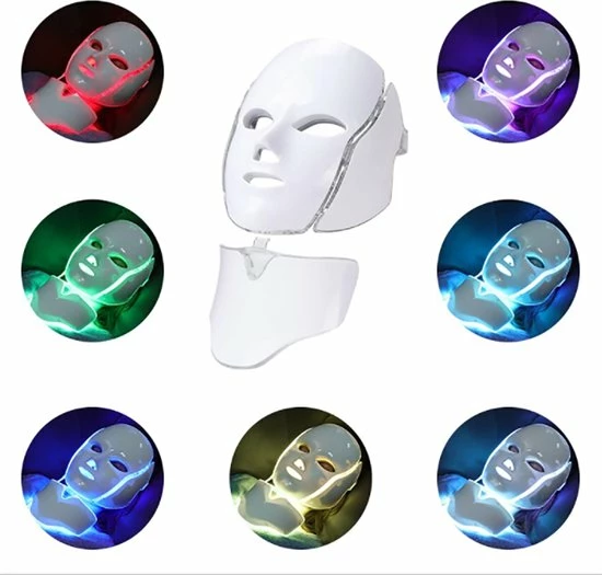 Merkloos LED Gezichtsmaker - 7 Kleuren - Face Mask - Lichttherapie - Masker Voor Gezicht - Tegen Acne, Droge Huid & Rimpels - Wit 5 Merkloos LED Gezichtsmaker - 7 Kleuren - Face Mask - Lichttherapie - Masker Voor Gezicht - Tegen Acne, Droge Huid & Rimpels - Wit - Afbeelding 3