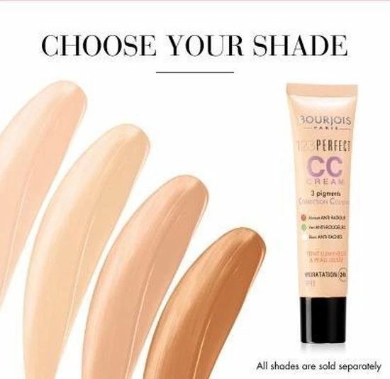 Bourjois 123 Perfect CC Cream - 033 Beige Rosé 8 Bourjois 123 Perfect CC Cream - 033 Beige Rosé - Afbeelding 6