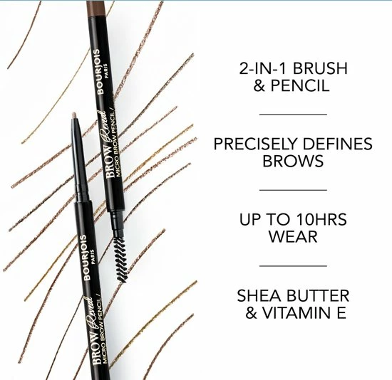 Bourjois Brow Reveal Mechanic Pencil Wenkbrauwpotlood - 003 Dark Brown 4 Bourjois Brow Reveal Mechanic Pencil Wenkbrauwpotlood - 003 Dark Brown - Afbeelding 2