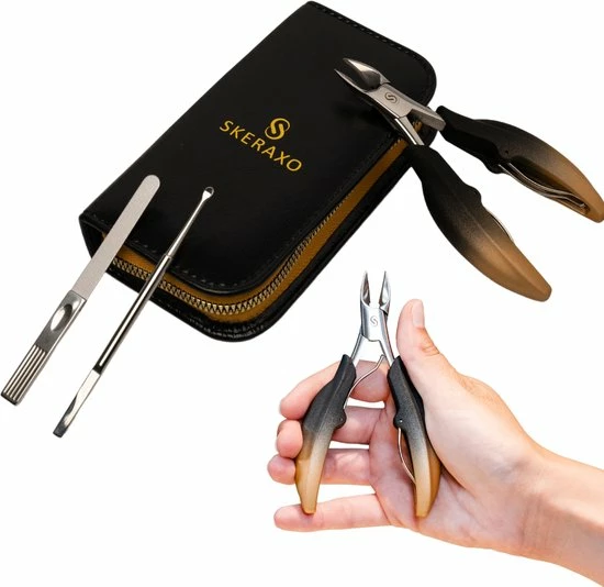 Skeraxo® Professionele Pedicureset Nageltang Kalknagel - Met Nagelvijl & Vuil Verwijderaar - Nagelschaar Voor Harde Teennagels – Nagelknipper Ingegroeide Teennagel - Inclusief Teennagel Correctors 9 Skeraxo® Professionele Pedicureset Nageltang Kalknagel - Met Nagelvijl & Vuil Verwijderaar - Nagelschaar Voor Harde Teennagels – Nagelknipper Ingegroeide Teennagel - Inclusief Teennagel Correctors - Afbeelding 7