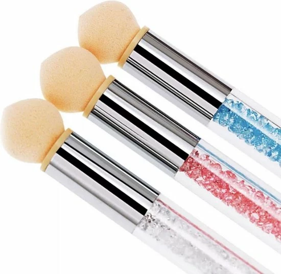 GUAPÀ® GUAPÀ - Nail Art Spons Stempel Penseel Voor Het Maken Van Babyboom En Holografisch Effecten Op Je Nagels - 3 Stuks Roze, Crystal En Blauw 7 GUAPÀ® GUAPÀ - Nail Art Spons Stempel Penseel Voor Het Maken Van Babyboom En Holografisch Effecten Op Je Nagels - 3 Stuks Roze, Crystal En Blauw - Afbeelding 5