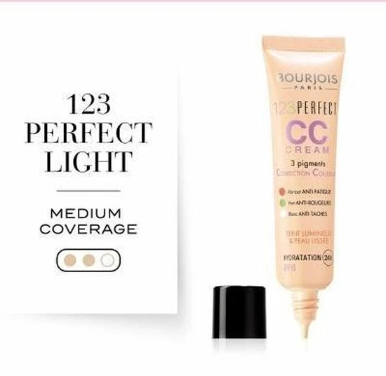 Bourjois 123 Perfect CC Cream - 033 Beige Rosé 4 Bourjois 123 Perfect CC Cream - 033 Beige Rosé - Afbeelding 2