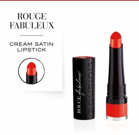 Bourjois Rouge Fabuleux Lippenstift - 10 Scarlet It Be 9 Bourjois Rouge Fabuleux Lippenstift - 10 Scarlet It Be - Afbeelding 7