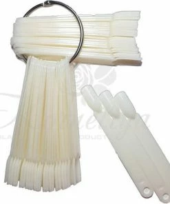 Korneliya Tipwaaier - Color Pops - Nagel Waaier - Nagel Display - Nail Art Tips - 50 Tips Op Ring NATUREL KORT