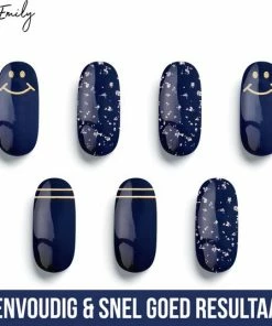 By Emily Nagel Wrap - Shiny Smiley | 14 Stickers Per Vel | Nail Wrap | Nail Art | Trendy | Design | Nagellakvrij | Eenvoudig | Nagel Art | Nagel Wrap | Nagel Stickers | Folie | Zelfklevend | Sjablonen -Maybelline-winkel 550x537 5