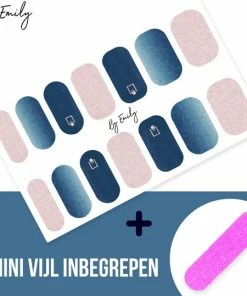By Emily Nagel Wrap - Marine Deep | 14 Stickers Per Vel | Nail Wrap | Nail Art | Trendy | Design | Nagellakvrij | Eenvoudig | Nagel Art | Nagel Wrap | Nagel Stickers | Folie | Zelfklevend | Sjablonen -Maybelline-winkel 550x539 19