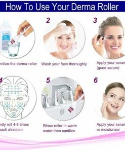 Merkloos Derma Roller 1,0 Mm, 540 Naalden - Steriel Verpakt - Hoge Kwaliteit Chirurgisch Staal - Bewezen Effectief Tegen Rimpels, Acne Littekens, En Cellulitis & Stimulatie Van Haargroei Op De Hoofdhuid, Baardgroei -Maybelline-winkel 550x539 3