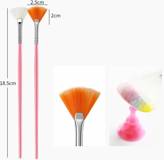 Royala 20 Delige Nail Art Set - 5 Dotting Tools En 15 Nailart Penselen - Roze 6 Royala 20 Delige Nail Art Set - 5 Dotting Tools En 15 Nailart Penselen - Roze - Afbeelding 4