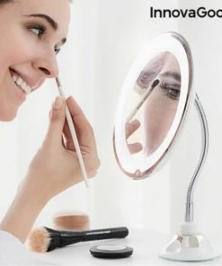 Innovagoods Led Vergrotende Spiegel Met Flexibele Arm En Zuignap Mizoom | Make-up Spiegel Met Zuignap -Maybelline-winkel 550x542 8