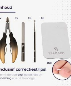 Skeraxo® Professionele Pedicureset Nageltang Kalknagel - Met Nagelvijl & Vuil Verwijderaar - Nagelschaar Voor Harde Teennagels – Nagelknipper Ingegroeide Teennagel - Inclusief Teennagel Correctors 22 Skeraxo® Professionele Pedicureset Nageltang Kalknagel - Met Nagelvijl & Vuil Verwijderaar - Nagelschaar Voor Harde Teennagels – Nagelknipper Ingegroeide Teennagel - Inclusief Teennagel Correctors -Maybelline-winkel 550x548 1