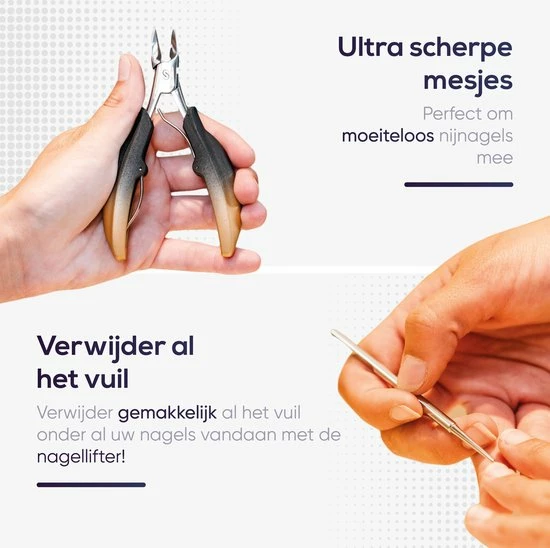 Skeraxo® Professionele Pedicureset Nageltang Kalknagel - Met Nagelvijl & Vuil Verwijderaar - Nagelschaar Voor Harde Teennagels – Nagelknipper Ingegroeide Teennagel - Inclusief Teennagel Correctors 7 Skeraxo® Professionele Pedicureset Nageltang Kalknagel - Met Nagelvijl & Vuil Verwijderaar - Nagelschaar Voor Harde Teennagels – Nagelknipper Ingegroeide Teennagel - Inclusief Teennagel Correctors - Afbeelding 5