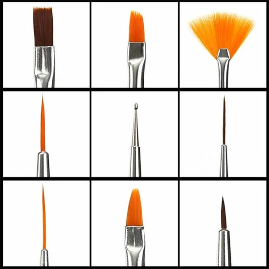 Royala 20 Delige Nail Art Set - 5 Dotting Tools En 15 Nailart Penselen - Roze 14 Royala 20 Delige Nail Art Set - 5 Dotting Tools En 15 Nailart Penselen - Roze - Afbeelding 12