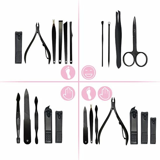 Manicure Set - Vardaan 16 Delige Set Voor Manucure, Pedicure & Gezichtsverzorging - Nagelvijl RVS 16-delig 4 Manicure Set - Vardaan 16 Delige Set Voor Manucure, Pedicure & Gezichtsverzorging - Nagelvijl RVS 16-delig - Afbeelding 2