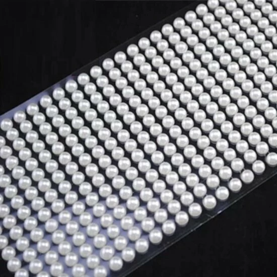 Creatieve Materialen Plakparels Zelfklevend - Plaksteentjes - Wit - Decoratie - Nail Art - Telefoon - Kleding - Schoenen - Scrapbook - 6mm - 130 Stuks 3 Creatieve Materialen Plakparels Zelfklevend - Plaksteentjes - Wit - Decoratie - Nail Art - Telefoon - Kleding - Schoenen - Scrapbook - 6mm - 130 Stuks