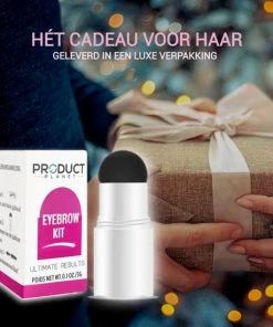 ProductPlanet Premium Wenkbrauw Stempel - Wenkbrauw Sjabloon - Wenkbrauwstempel - Brow Stamp - 10 Sjablonen - Borsteltje - Herbruikbaar - Waterdicht - Cadeau Voor Haar - Zwart -Maybelline-winkel 550x550 181