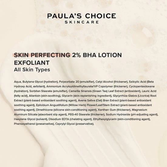 Paula's Choice Skin Perfecting 2% BHA Lotion Exfoliant - Alle Huidtypen - 100 Ml 7 Paula's Choice Skin Perfecting 2% BHA Lotion Exfoliant - Alle Huidtypen - 100 Ml - Afbeelding 5