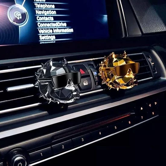 Somstyle Autoparfum - Zoete Geur Auto – Bulldog - Zilver 5 Somstyle Autoparfum - Zoete Geur Auto – Bulldog - Zilver - Afbeelding 3