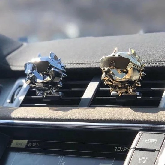 Somstyle Autoparfum - Zoete Geur Auto – Bulldog - Zilver 6 Somstyle Autoparfum - Zoete Geur Auto – Bulldog - Zilver - Afbeelding 4