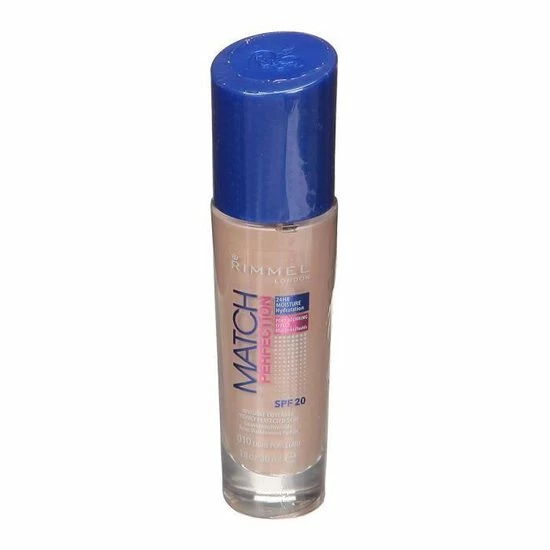 Rimmel London Match Perfection SPF20 Foundation - 010 Light Porcelain 15 Rimmel London Match Perfection SPF20 Foundation - 010 Light Porcelain - Afbeelding 13