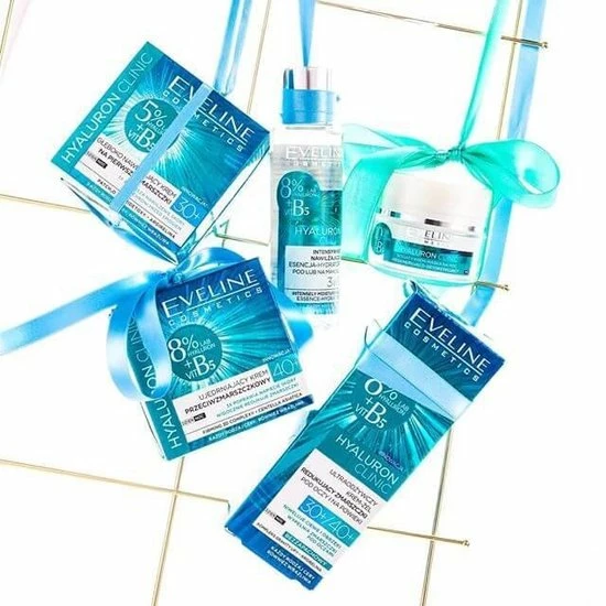 Eveline Cosmetics Hyaluron Clinic Deeply Moisturizing Cream Day & Night 30+ 50ml. 4 Eveline Cosmetics Hyaluron Clinic Deeply Moisturizing Cream Day & Night 30+ 50ml. - Afbeelding 2