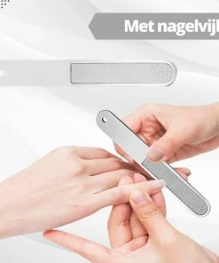 AdroitGoods Nagelknipper Set - Nageltang - Nagelschaar - Kalknagels - Teennagel - Pedicure - Incl. Nagelvijl - Grijs -Maybelline-winkel 550x550 3