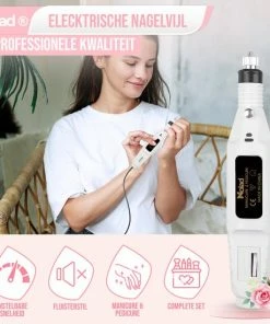 Nolad® Elektrische Nagelvijl - Nagelvijlen - Nagelaccessoires - Wit -Maybelline-winkel 550x550 35