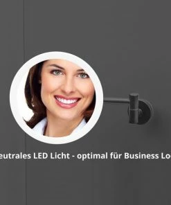 LUXUS GoodVibes - Make Up Spiegel Met Led Verlichting - 10x Vergroting - Wandspiegel Rond - Scheerspiegel Wandmodel - Badkamer - Douche - Zwart 19 LUXUS GoodVibes - Make Up Spiegel Met Led Verlichting - 10x Vergroting - Wandspiegel Rond - Scheerspiegel Wandmodel - Badkamer - Douche - Zwart -Maybelline-winkel 550x550 371