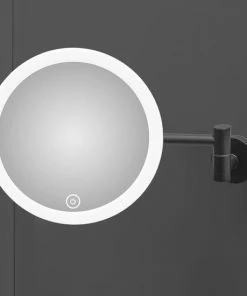 LUXUS GoodVibes - Make Up Spiegel Met Led Verlichting - 10x Vergroting - Wandspiegel Rond - Scheerspiegel Wandmodel - Badkamer - Douche - Zwart 21 LUXUS GoodVibes - Make Up Spiegel Met Led Verlichting - 10x Vergroting - Wandspiegel Rond - Scheerspiegel Wandmodel - Badkamer - Douche - Zwart -Maybelline-winkel 550x550 372