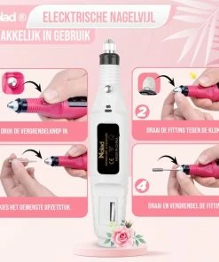 Nolad® Elektrische Nagelvijl - Nagelvijlen - Nagelaccessoires - Wit -Maybelline-winkel 550x550 38