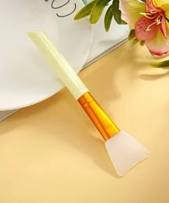 HobbySter Masker Kwast - Gezichtsmasker Kwast - 1 Stuk - Geel - Siliconen Kwast Voor Gezichtsmasker - Make Up Kwasten Set - Face Mask - Gezichtsmaskers Verzorging