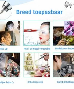 Flanner Oplaadbare USB Mini Airbrush Kit - Draagbare Mini Draadloze Airbrush Gun Kit - Handheld Airbrush Set Voor Nail Art & Make-up - Taart Decor - Tattoo - Art Craft 14 Flanner Oplaadbare USB Mini Airbrush Kit - Draagbare Mini Draadloze Airbrush Gun Kit - Handheld Airbrush Set Voor Nail Art & Make-up - Taart Decor - Tattoo - Art Craft -Maybelline-winkel 550x550 391