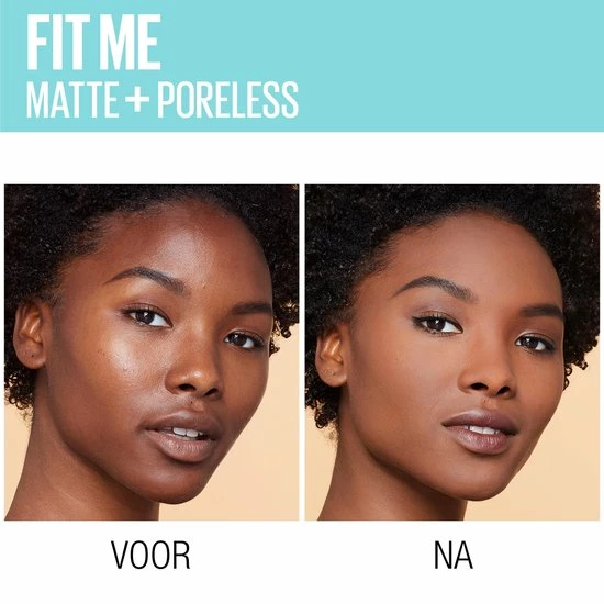Maybelline Fit Me Matte & Poreless Foundation - 355 Pecan - 30 Ml 6 Maybelline Fit Me Matte & Poreless Foundation - 355 Pecan - 30 Ml - Afbeelding 4