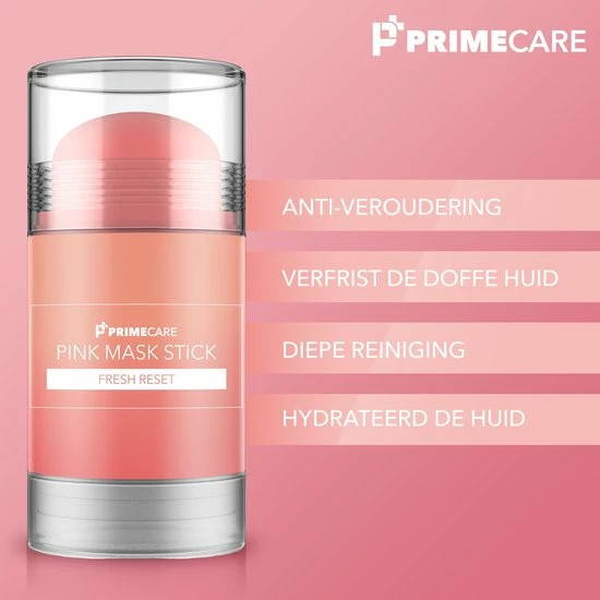 PrimePlus PrimeCare Pink Clay Mask Stick - Shea Butter – Botanische Extracten - Gezichtsmasker – Huidverzorging – Hydraterend – Egaliserend – Verzorgend - Roze Face Mask - Kleimasker 6 PrimePlus PrimeCare Pink Clay Mask Stick - Shea Butter – Botanische Extracten - Gezichtsmasker – Huidverzorging – Hydraterend – Egaliserend – Verzorgend - Roze Face Mask - Kleimasker - Afbeelding 4