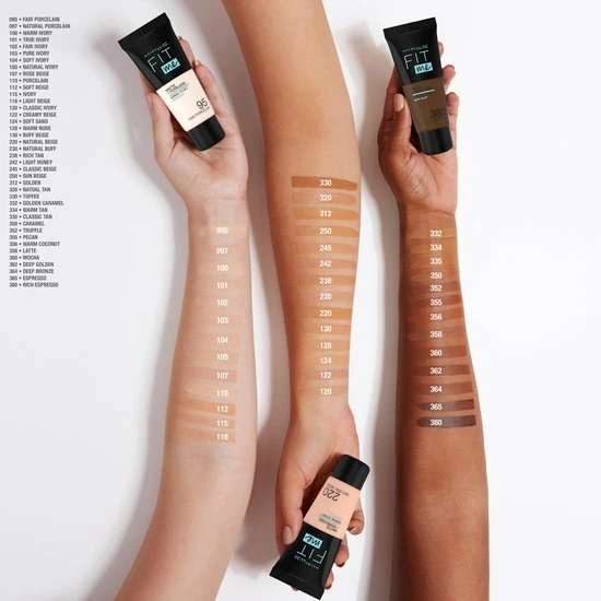 Maybelline Fit Me Matte & Poreless Foundation - 355 Pecan - 30 Ml 7 Maybelline Fit Me Matte & Poreless Foundation - 355 Pecan - 30 Ml - Afbeelding 5