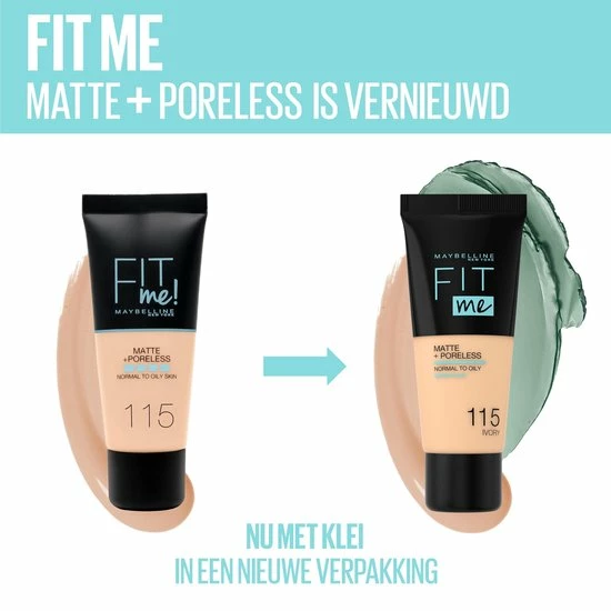 Maybelline Fit Me Matte & Poreless Foundation - 355 Pecan - 30 Ml 9 Maybelline Fit Me Matte & Poreless Foundation - 355 Pecan - 30 Ml - Afbeelding 7