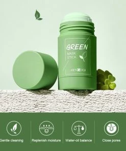 Merkloos Green Mask Stick Duo + Eggplant Mask - Huidverzorging - Gezichtsmasker - Mee Eters & Acne Verwijderen - Poriën Reiniger -Blackhead -Maybelline-winkel 550x550 447