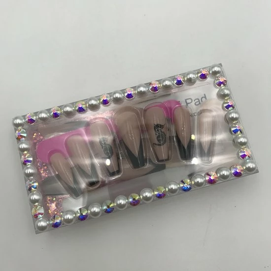 Merkloos Kunstnagels - Nep Nagels - Plak Nagels - Diamandjes - Steentjes - Press On Nails - 24 Stuks - Secondenlijm + Nagelpatches - Vijl - Bokkepootje - Alcoholdoekje 4 Merkloos Kunstnagels - Nep Nagels - Plak Nagels - Diamandjes - Steentjes - Press On Nails - 24 Stuks - Secondenlijm + Nagelpatches - Vijl - Bokkepootje - Alcoholdoekje - Afbeelding 2