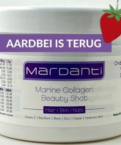 Mardanti Collageen | D Huidserum Van Binnenuit | Met Vitamine C, Riboflavine, Biotine, Zink, Koper En Hyaluronzuur | Draagt Bij Aan De Normale Collageenvorming | Vermindert Rimpels | Verbeterde Huidstructuur | Collageen Poeder Met Vanille Smaak