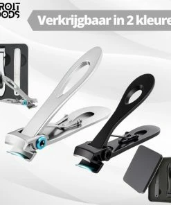 AdroitGoods Nagelknipper Set - Nageltang - Nagelschaar - Kalknagels - Teennagel - Pedicure - Incl. Nagelvijl - Grijs -Maybelline-winkel 550x550 8