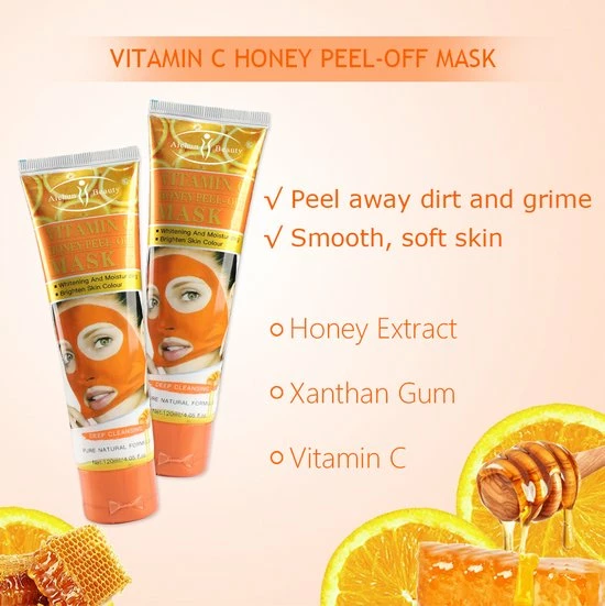 Aichun Beauty Peel Off Mask Tegen Mee-Eters En Verstopte Pori N Acne Natuurlijk Product - Vitamine C - 120ML 8 Aichun Beauty Peel Off Mask Tegen Mee-Eters En Verstopte Pori N Acne Natuurlijk Product - Vitamine C - 120ML - Afbeelding 6