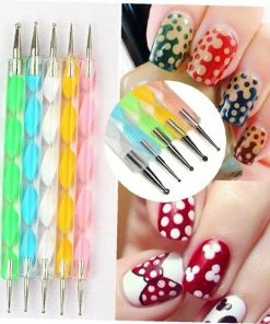 Royala 20 Delige Nail Art Set - 5 Dotting Tools En 15 Nailart Penselen - Roze 21 Royala 20 Delige Nail Art Set - 5 Dotting Tools En 15 Nailart Penselen - Roze -Maybelline-winkel 550x556 2