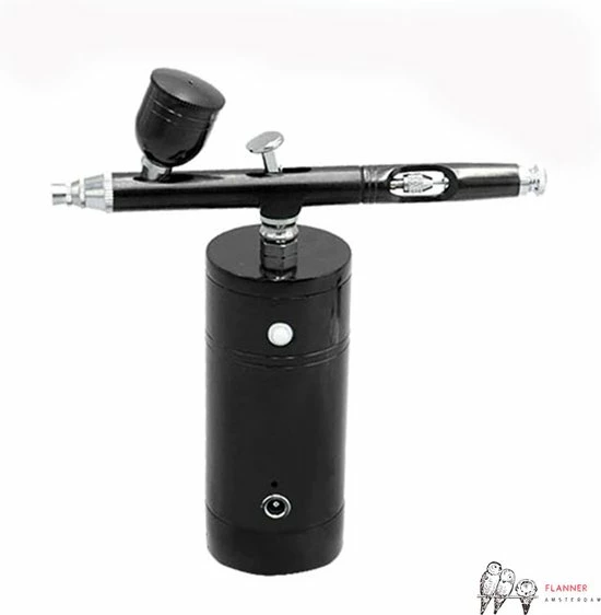 Flanner Oplaadbare USB Mini Airbrush Kit - Draagbare Mini Draadloze Airbrush Gun Kit - Handheld Airbrush Set Voor Nail Art & Make-up - Taart Decor - Tattoo - Art Craft 7 Flanner Oplaadbare USB Mini Airbrush Kit - Draagbare Mini Draadloze Airbrush Gun Kit - Handheld Airbrush Set Voor Nail Art & Make-up - Taart Decor - Tattoo - Art Craft - Afbeelding 5
