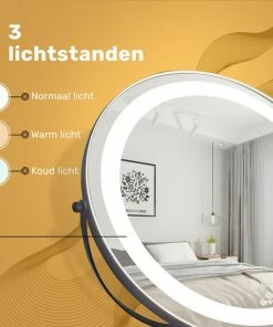 Great?s? Great's Make Up Spiegel Met LED Verlichting - Visagie Spiegel Rond - Incl. Close Up 10x - Zwart 12 Great?s? Great's Make Up Spiegel Met LED Verlichting - Visagie Spiegel Rond - Incl. Close Up 10x - Zwart -Maybelline-winkel 550x570 4
