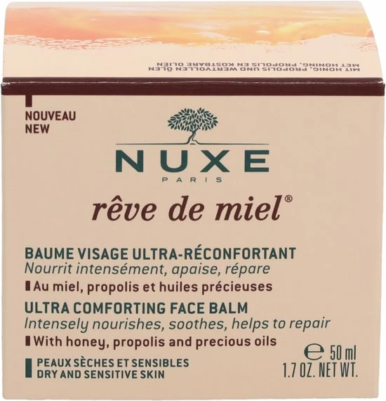 Nuxe Reve De Miel Ultra Comforting Face Balm - 50 Ml - Dagcr Me 5 Nuxe Reve De Miel Ultra Comforting Face Balm - 50 Ml - Dagcr Me - Afbeelding 3
