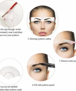 DW4Trading Wenkbrauw Sjabloon - Luxe Uitvoering - 12 Stuks 10 DW4Trading Wenkbrauw Sjabloon - Luxe Uitvoering - 12 Stuks -Maybelline-winkel 550x576