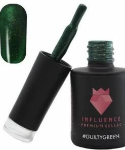 Influence - Premium Gellac #GUILTYGREEN - Influence Gellac - Groene Gellak - Gellak Groen UV - Gellak Glitter - UV Gellak - Gel Nagellak - Gellac - Kado Vrouw - Sinterklaascadeau - Sinterklaas Kado - Kerstcadeau - Kerst Cadeau - 10 Ml